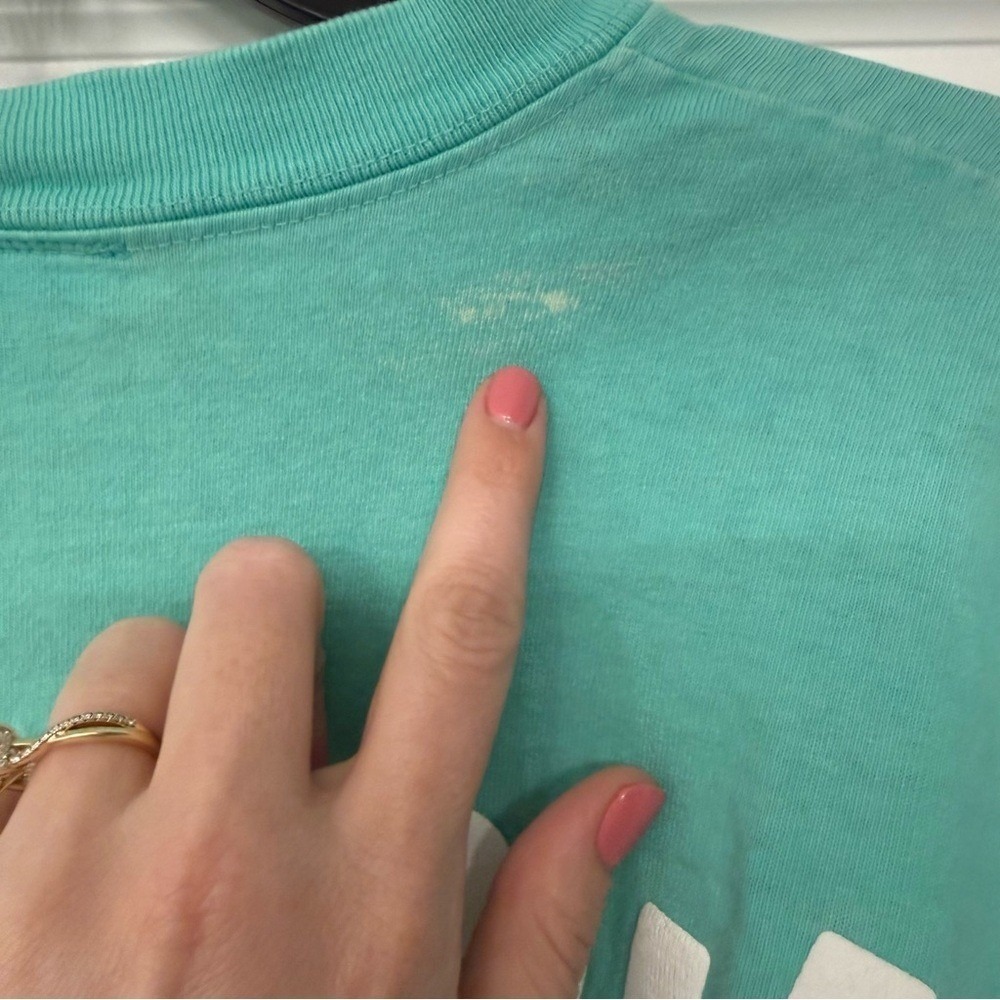 Walt Disney World Spirit Jersey Spell-Out Teal Blue Long Sleeve Adult XXL - Picture 6 of 13